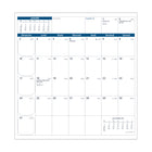 Quo Vadis Visoplan Monthly Planner - 8.8 cm W x 17 cm H - Assorted Colours - French-2 colour grid on white paper