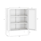 Manhattan Comfort Amelia 31.5" Modern Accent Cabinet - White-Includes 2 Adjustable Shelves