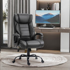 Vinsetto High Back Executive Massage Office Chair with 6-Point Vibration - Black-Six vibrating massage points: four on the back and two in the seat. Comes with wired remote for control