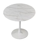 Plata Import - Table en faux marbre Leo Silver Import-Fabriqué avec des matériaux durables