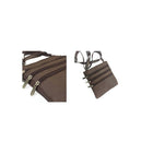 Champs 7" x 7"  Leather Sling Bag - Brown-Genuine leather