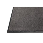 Edgewood Poly-Tuft Light Traffic Indoor Wiper Mat - 6' W x 10' L - Charcoal-100% Polypropylene tufted level cut pile with vinyl PVC backing