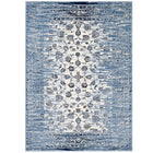 Modway Chiara Distressed Floral Lattice Contemporary Area Rug - 5 ft W x 8 ft L - Moroccan Blue/Ivory-Distressed Floral Lattice Area Rug