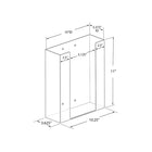 Azar - Distributeur vertical à 1 compartiment en acrylique pour gants - 11 po H x 10.25 po l x 3.625 po P - Transparent-Recommandé pour les boîtes de taille : 9,75 po de large x 3,25 po de profondeur ou moins
