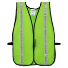 Cordova – Veste de sécurité en maille vert lime haute visibilité, ruban réflecteur 1 po, taille unique, paq./12-Tissu à mailles vert lime