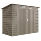 Outsunny Outdoor Storage Shed with Lockable Door- 2 Vents - 8' x 4'-Seven support columns with crossbeams and foundation kit for enhanced stability
