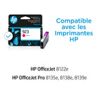 HP - 923 Cartouche d’encre - rendement standard - magenta-Rendement par cartouche : environ 400 pages