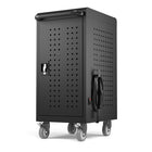 Luxor 24-Device USB-C Secure Charging Cart for Up to 16" Laptops-Smooth-rolling casters with brakes for easy mobility 