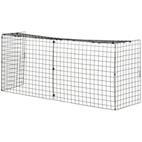 HOMCOM - Pare-étincelles de foyer extensible en acier avec écran de protection, noir-Le pare-feu extensible peut s'adapter à une large gamme de foyers  