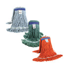 Globe Commercial Looped End Mop Head - 20 Oz - Blue-True weight mop & individually bagged