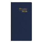 Brownline 2026 Traditional Daily Pocket Planner - 6" x 3-1/8" - Assorted Colours - English-Calendar for current and following month one each spread
