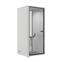 Uncaged Ergonomics Soundproof Work & Meeting Pod - White-Soundproof Privacy: Acoustic panels block distractions