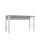 Manhattan Comfort - Table de garage moderne Fortress 72,4" - Blanc-Assemblage à domicile requis Tout le matériel inclus