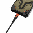 UAG Rugged Kevlar Core USB-C to USB-C Charge/Sync Cable 5ft - Black/Orange-Integrated tie for cable organization