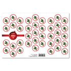 Geographics Holly & Ivy Seals - 1.25" - 40 Pack-1.25 diameter, Holiday Assorted Seals