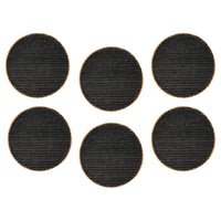 Maxwell & Williams Table Accents Placemat Round - 38 cm - Black Natural - 6 Pack-Wipe with Wet Cloth