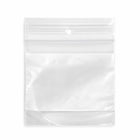 KL Rubber - Sac refermable en polyéthylène avec bloc d’identification blanc et trou de suspension - 2 Mil - 3 x 3 po - paquet de 1000-Lèvre décalée avec fermeture refermable durable pour une ouverture facile et une fermeture sécurisée