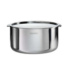 Tramontina - Utsava Casserole couverte en acier inoxydable à 3 couches-Compatible avec toutes les plaques, y compris induction, pour des options de cuisson polyvalentes