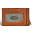 Champs Denim Leather Slim Cardholder - Tan/Black-Easy access ID window