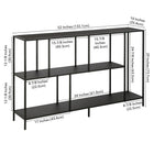 Hudson&Canal Winthrop 52"W Console Table - Blackened Bronze-9