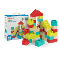 Miniland ECO Super Kim Bloc-This fun building game improves children's hand-eye coordination as they learn about colours and spatial concepts.