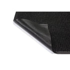 Edgewood Twin Rib Light Traffic Carpet Mat - 3' W x 10' L - Charcoal-Linear rib face style