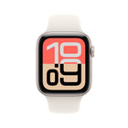 Apple Watch SE 3 - 44 mm - GPS - Starlight Aluminum Case with Starlight Sport Band - S/M-Enjoy all-day, 18-hour battery life. Then charge up to twice as fast as SE 2 and get up to 8 hours of battery in just 15 minutes