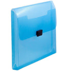 JAM Paper Plastic Portfolio with Center Buckle Closure - 9 1/2 x 13 1/4 x 1 1/8 - Blue-Size: 9.5" x 13.25" x 1.125"