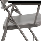 Flash Furniture Premium Steel Folding Chair with Right Handed Tablet Arm-Riveted Steel Components