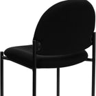 Flash Furniture Comfort Black Fabric Stackable Steel Side Reception Chair-CA117 Fire Retardant Foam