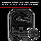 Bullseye - Gonfleur de pneu 12 V CC avec manomètre numérique-Gonflage efficace des pneus : peut atteindre une pression maximale de 150 psi et gonfle la pression des pneus de voiture de 24 à 34 psi en moins de 2 minutes, faisant de Bullseye un outil rapide et efficace pour maintenir une pression appropriée des pneus