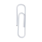 JAM Paper Colourful Standard Paper Clips - 1"- White - 100 Pack- Premium paper clips made from high quality vinyl coated steel wire
