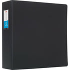 Staples Standard Binder with Label Holder and D Rings - 3" - Black-Ring resists gapping for smooth page turning