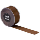JAM Paper Double Faced Satin Ribbon - 1 1/2" W x 25 yd. - Chocolate Brown-Size: 1.5" x 25 yards
