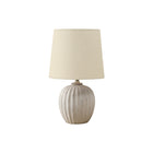 Monarch Specialties 19" H Transitional Table Lamp - Beige Resin / Beige Shade-This stylish 19"h table lamp features a chic beige resin base and complementary beige fabric shade, perfect for creating a warm, inviting ambiance in transitional style living room, bedroom, or office space