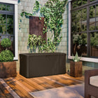 Suncast - Coffre de terrasse extra-large en osier de 134 gallons - couleur Java-Dimensions extérieures : 55 po de largeur x 28,5 po de profondeur x 27 po de hauteur.