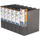 QuickFit Reliure robuste, 3 po, anneaux en D, noir, paquet de 6-3 Reliure À Anneaux