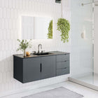 Modway Vitality 48" Single Sink Bathroom Vanity - Grey/Black-MDF and Particleboard Construction