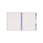 The Happy Planner 2026–2027 Big Disc Bound Dated Planner - 11-1/2" x 10-1/4" - Cottage Blues-Utilizes Happy Planner’s customizable disc-bound system, allowing you to add or remove pages easily