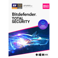 Bitdefender Total Security - 3 Devices - 1 Year [Digital Download] -Complete protection for your Windows, macOS, iOS and Android devices.