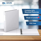 Davis Group Premium Economy Binder - D Ring - 1" - White - 6 Pack-Ideal for Conferences, Reference, Colleges & Universities