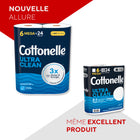 Papier hygiénique Cottonelle Ultra CleanCare en méga-rouleaux, paquet de 6-La texture CleaningRipples apporte de la douceur et permet d’enlever plus de choses à la fois pour un nettoyage supérieur à celui de la principale marque nationale de valeur