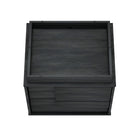 Manhattan Comfort Horizon 21.7" Modern Nightstand 2-Piece Set - Charcoal Grey-30 Day Limited Manufacturer's Warranty