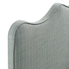 Modway Athena Striped Fabric Upholstered Full Size Headboard - Spa Blue Stripe-8