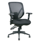 TygerClaw - Fauteuil de bureau dossier en filet, (TYFC2311)-Recouvert de filet noir doux et durable