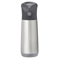 b.box - Insulated Drink Bottle - 500ml - Graphite-Triple-layer insulation keeps drinks cold up to 8h or warm up to 6h
