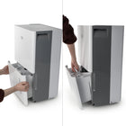 BLACK+DECKER 280 Sq. Ft. Dehumidifier for Medium to Large Spaces-Simple to maintain - a light will alert you when the reusable mesh filter needs to be washed. Overflow protection ensures water does not spill from the tank. Just clean with soapy warm water, dry, & replace. Every few weeks, clean the water collection bucket. Our product comes with a limited one-year warranty for parts & labor.