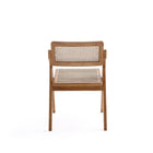 Manhattan Comfort Lambinet 20.87" Industry Chic Dining Folding Chair - Nature - Set of 4-22.64" L x 23" W x 31.1" H
