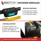 Voltstair Hercules Electric Stair Climbing Hand Truck - 500 lb Capacity-Handles up to 500 lb weight capacity for oversized deliveries