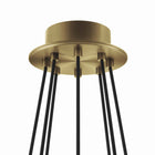 Modway - Surround 8-Lumière Lustre - Laiton en satin blanc-Ampoules non incluses